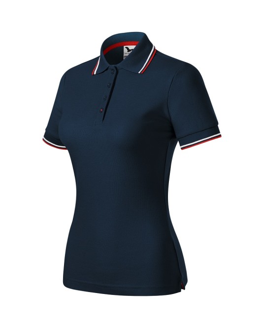 Tricou polo subtire, 180 g/mp, pentru femei, Malfini Focus 233, bleumarin