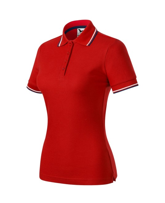 Tricou polo subtire, 180 g/mp, pentru femei, Malfini Focus 233, rosu