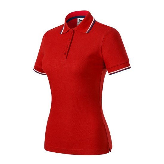 Tricou polo subtire, 180 g/mp, pentru femei, Malfini Focus 233, rosu