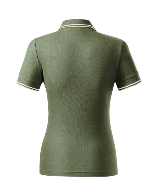 Tricou polo subtire, 180 g/mp, pentru femei, Malfini Focus 233, kaki