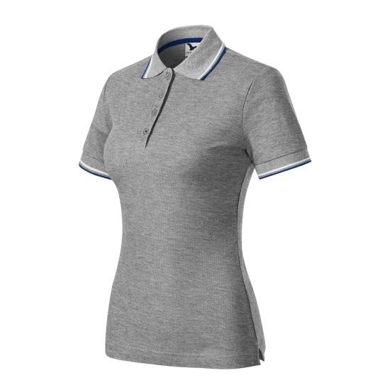 Tricou polo subtire, 180 g/mp, pentru femei, Malfini Focus 233, gri inchis Tricou polo subtire, 180 g/mp, pentru femei, Malfini Focus 233, gri inchis