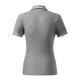 Tricou polo subtire, 180 g/mp, pentru femei, Malfini Focus 233, gri inchis