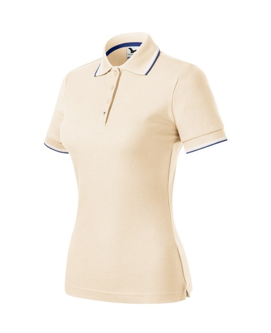 Tricou polo subtire, 180 g/mp, pentru femei, Malfini Focus 233, migdala