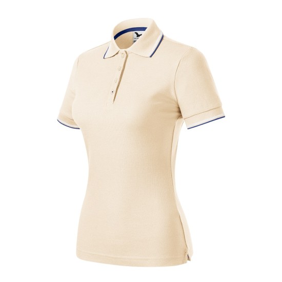 Tricou polo subtire, 180 g/mp, pentru femei, Malfini Focus 233, migdala