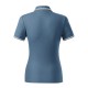 Tricou polo subtire, 180 g/mp, pentru femei, Malfini Focus 233, denim Tricou polo subtire, 180 g/mp, pentru femei, Malfini Focus 233, denim