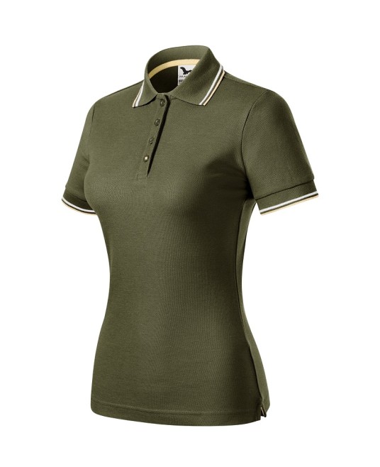 Tricou polo subtire, 180 g/mp, pentru femei, Malfini Focus 233, military