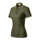 Tricou polo subtire, 180 g/mp, pentru femei, Malfini Focus 233, military Tricou polo subtire, 180 g/mp, pentru femei, Malfini Focus 233, military