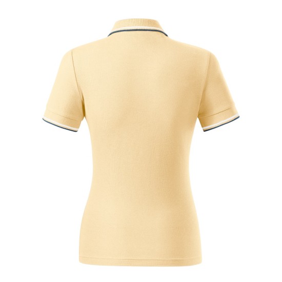 Tricou polo subtire, 180 g/mp, pentru femei, Malfini Focus 233, bourbon vanilla