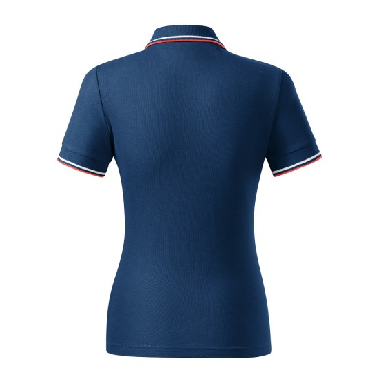 Tricou polo subtire, 180 g/mp, pentru femei, Malfini Focus 233, midnight blue Tricou polo subtire, 180 g/mp, pentru femei, Malfini Focus 233, midnight blue