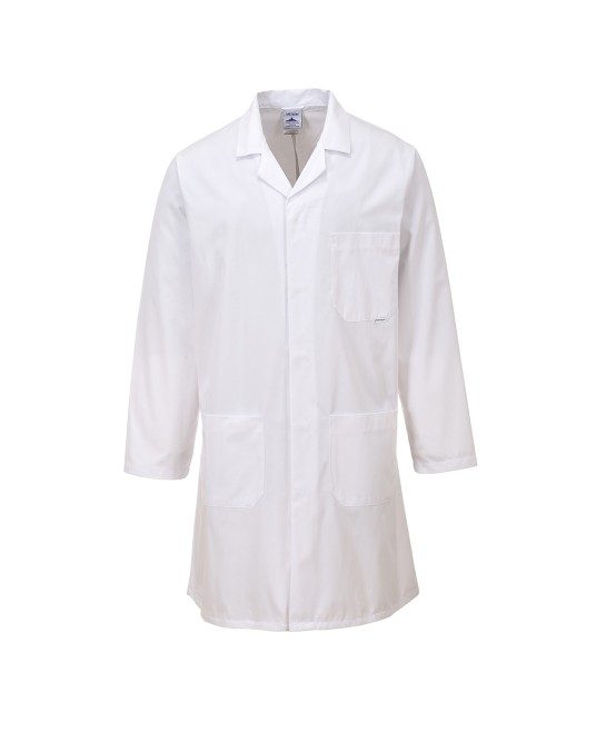 Halat maneca lunga unisex, alb [2852]
