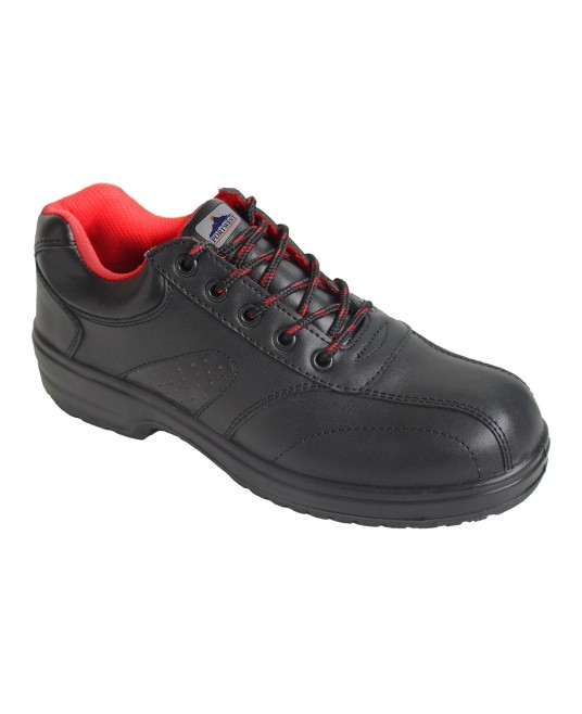 Pantofi de protectie pentru femei, bombeu metalic, talpa PU/PU, S1 [FW41] Negru