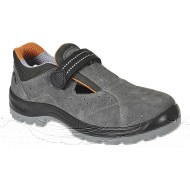 Sandale de protectie cu bombeu metalic,captuseala plasa respirabila 3D, S1[FW42] Gri