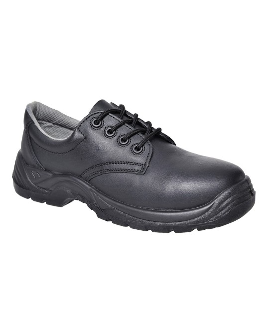 Pantofi de protectie  bombeu compozit si lamela, talpa PU/PU,S1P [FC14] Negru