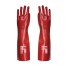 Manusi de protectie din  PVC, lungime 45 cm [A445] Rosu
