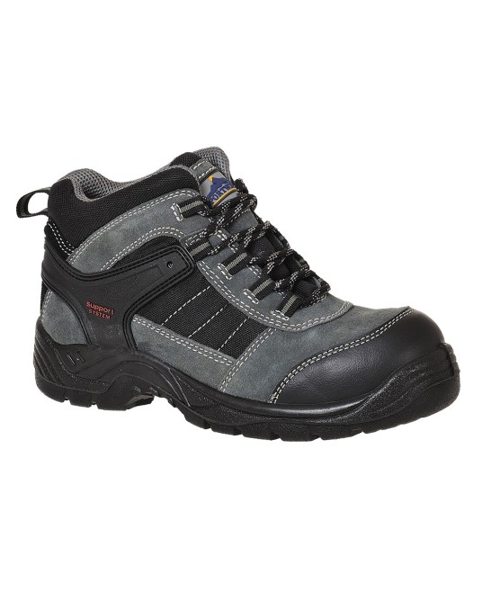 Bocanci de protectie, bombeu compozit si lamela, talpa PU/PU, S1P [FC65] Negru
