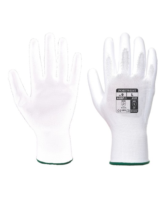Manusi de protectie PU Palm (480 perechi) [A129] Alb