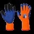 Manusi de protectie termica frig, impregnare dubla latex [A185] Portocaliu si albastru
