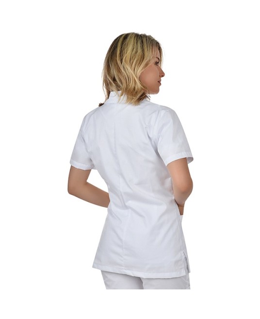 Halat scurt cu maneca scurta,160g/mp, alb