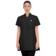 Tunica de lucru cu maneca scurta, eleganta, cu fermoar, 180g/mp, negru Tunica de lucru cu maneca scurta, eleganta, cu fermoar, 180g/mp, negru