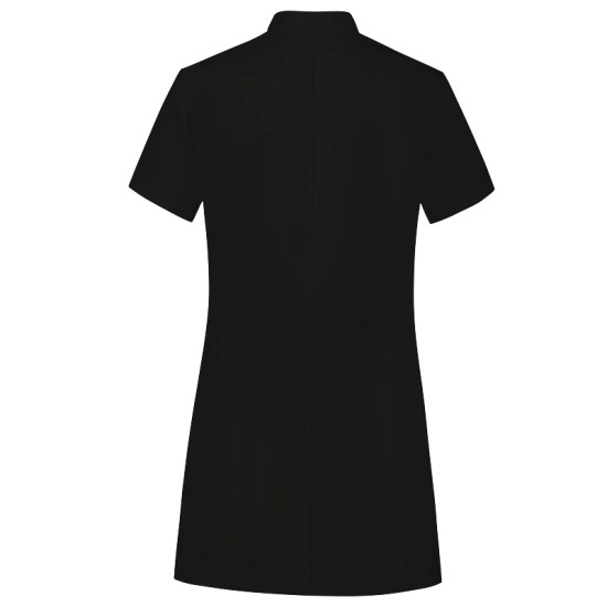 Tunica de lucru cu maneca scurta, eleganta, cu fermoar, 180g/mp, negru Tunica de lucru cu maneca scurta, eleganta, cu fermoar, 180g/mp, negru