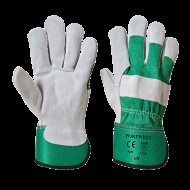 Manusi protectie lacatus, piele spalt [A220] Verde