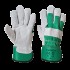 Manusi protectie lacatus, piele spalt [A220] Verde