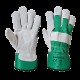 Manusi protectie lacatus, piele spalt [A220] Verde