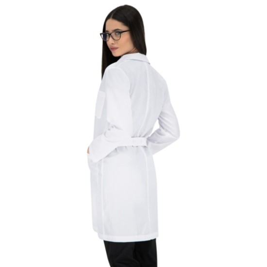 Halat alb maneca lunga, tercot 160g/mp Halat alb maneca lunga, tercot 160g/mp