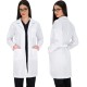 Halat alb maneca lunga, tercot 160g/mp Halat alb maneca lunga, tercot 160g/mp