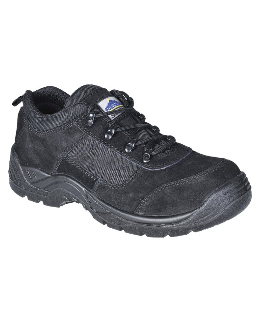 Pantofi de protectie cu bombeu metalic si lamela, talpa PU/PU, S1P [FT64] Negru