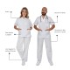 Costum industria alimentara tercot subtire (pantaloni + tunica),110g/m2, alb Costum industria alimentara tercot subtire (pantaloni + tunica),110g/m2, alb