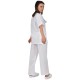 Costum industria alimentara tercot subtire (pantaloni + tunica),110g/m2, alb Costum industria alimentara tercot subtire (pantaloni + tunica),110g/m2, alb