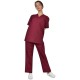 Costum industria alimentara tercot subtire (pantaloni + tunica), 110g/m2, visiniu Costum industria alimentara tercot subtire (pantaloni + tunica), 110g/m2, visiniu