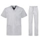 Costum industria alimentara (pantaloni + tunica), tercot 180g/m2, gri deschis Costum industria alimentara (pantaloni + tunica), tercot 180g/m2, gri deschis