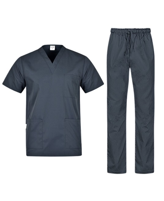 Costum industria alimentara sau Curatenie, tercot 180g/m2 gri inchis