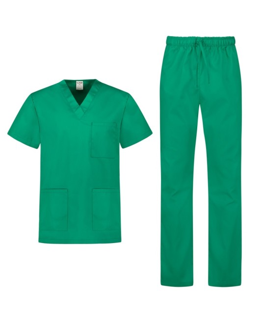 Costum industria alimentara sau Curatenie, tercot 180g/m2 verde