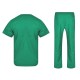 Costum medical unisex (pantaloni + tunica), tercot 180g/m2, verde