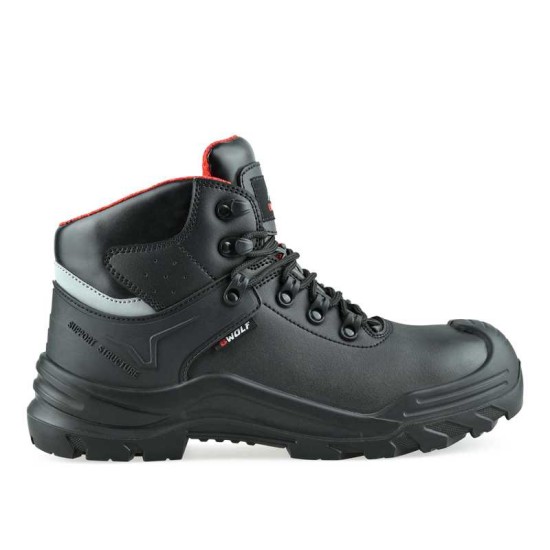 Bocanci de protectie S3 Volcano, bombeu compozit si lamela, negru Bocanci de protectie S3 Volcano, bombeu compozit si lamela, negru