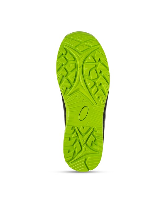 Bocanci de protectie S3 SRC, bombeu si lamela metalica, talpa verde