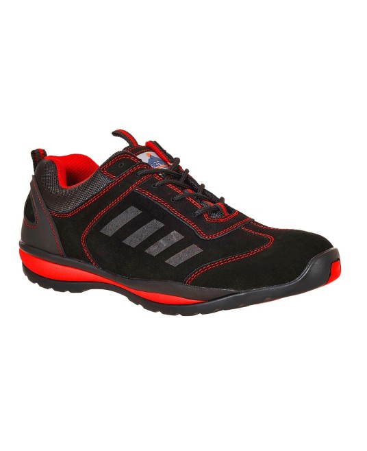 Pantofi de protectie bombeu metalic si lamela, talpa EVA/cauciuc, S1P HRO [FW34] Rosu