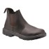 Cizme de protectie scurte, piele integrala, bombeu metalic si lamela S1P [FW51] Maro