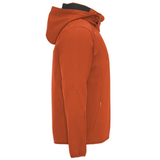 Jacheta softshell cu gluga - portocaliu Jacheta softshell cu gluga - portocaliu
