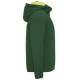 Jacheta softshell cu gluga - verde sticla Jacheta softshell cu gluga - verde sticla