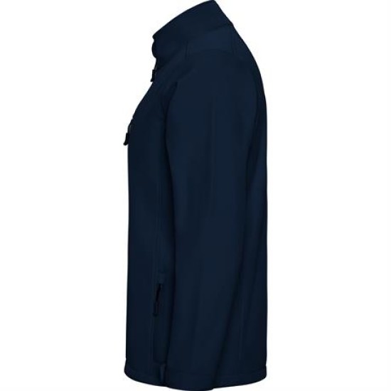 Jacheta softshell barbati, captuseala polar bleumarin