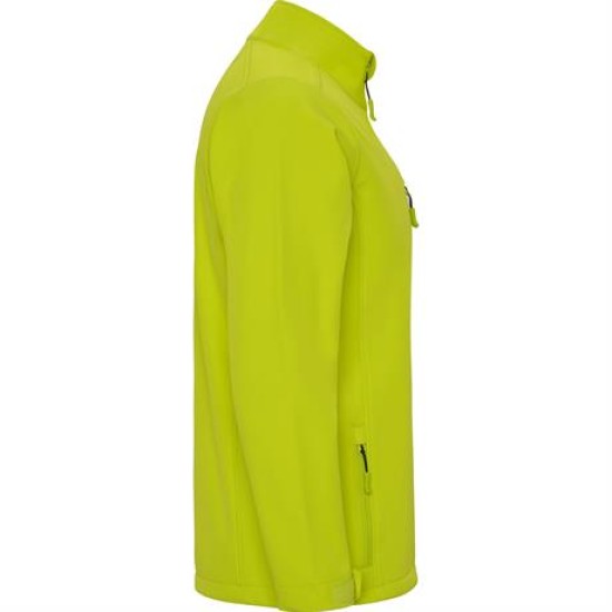 Jacheta softshell barbati, captuseala polar verde lime Jacheta softshell barbati, captuseala polar verde lime