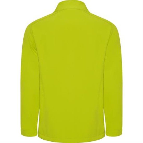 Jacheta softshell  barbati, captuseala polar verde lime