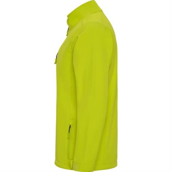 Jacheta softshell  barbati, captuseala polar verde lime