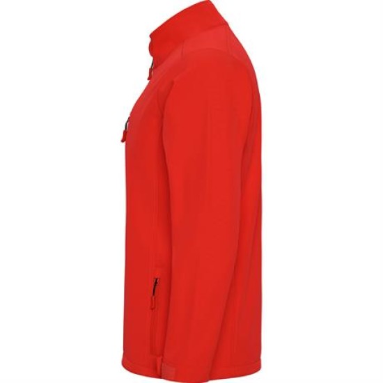 Jacheta softshell barbati, captuseala polar rosu