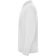 Tricou polo maneca lunga barbati 220g/mp, alb Tricou polo maneca lunga barbati 220g/mp, alb
