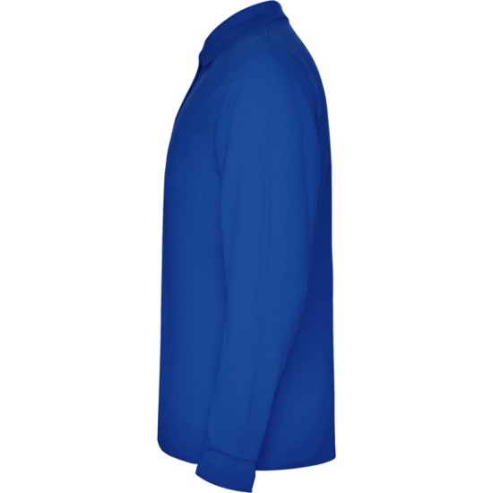 Tricou polo maneca lunga barbati - Estrella Rolly albastru royal, 220g/m2 Tricou polo maneca lunga barbati - Estrella Rolly albastru royal, 220g/m2